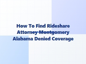 Finding a Rideshare Attorney in Montgomery